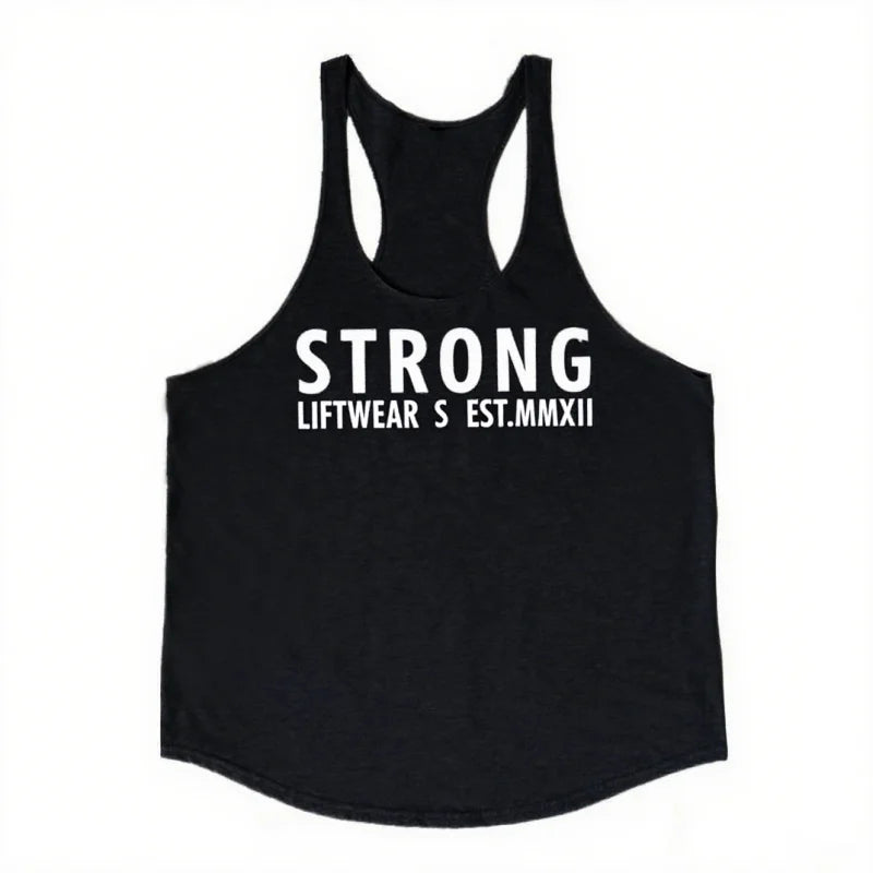 Men's Summer Bodybuilding Tank Top - Sleeveless Gym Fitness Clothing, Plus Size Vest