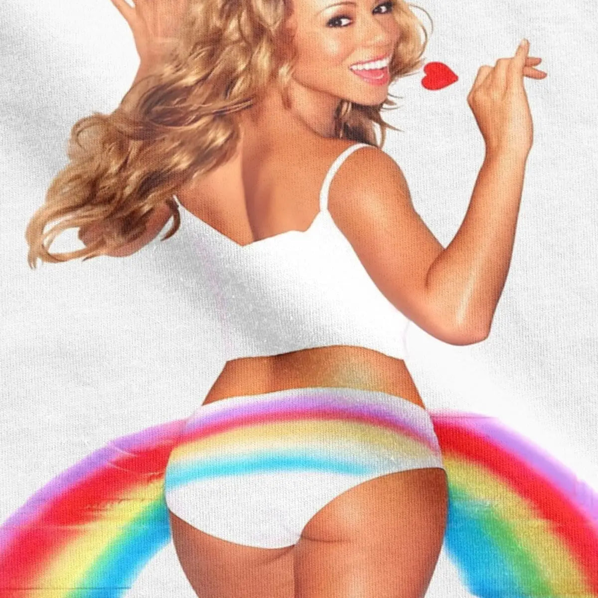 Mariah Carey Creative 100% Cotton Crew Neck Short Sleeve T-Shirts for Men Women