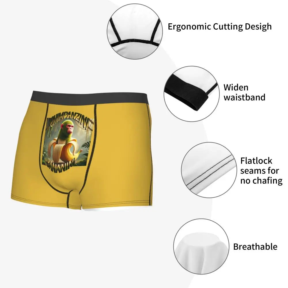 Men's Boxer Shorts Brr Brr Patapim Funny Italian Brainrot