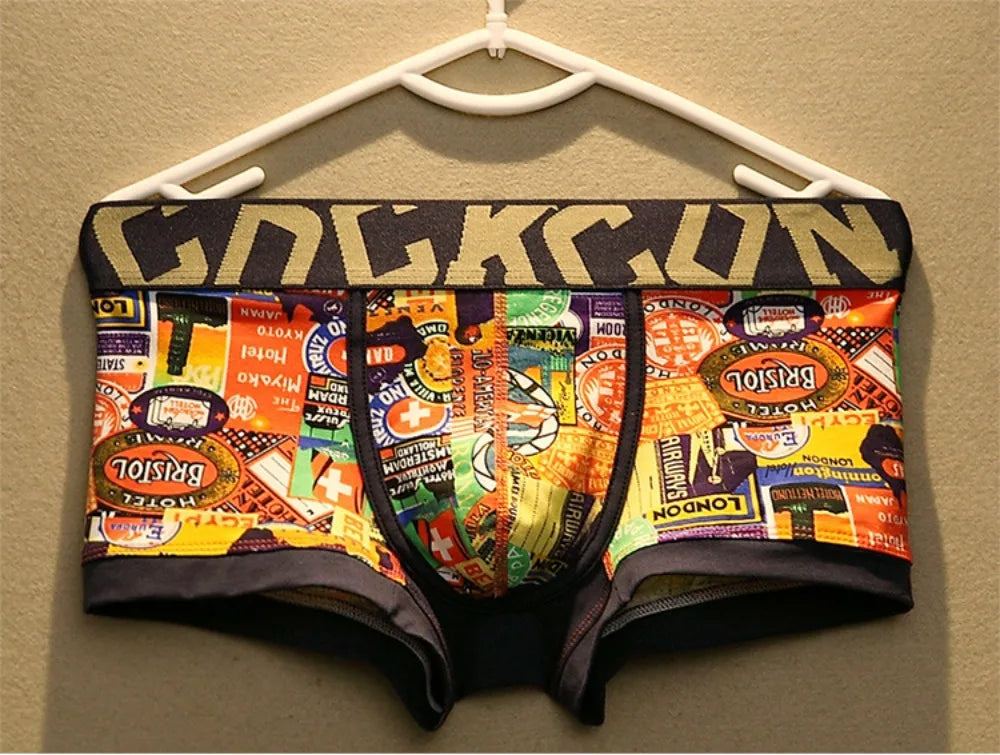 Men's Cotton Boxer Shorts with U Pouch