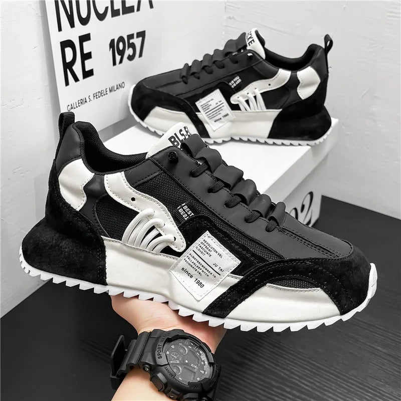 Men's Casual Breathable Sneakers with Elastic Band
