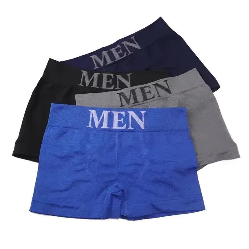 5PCS Men’s High Elastic Breathable Boxer Briefs