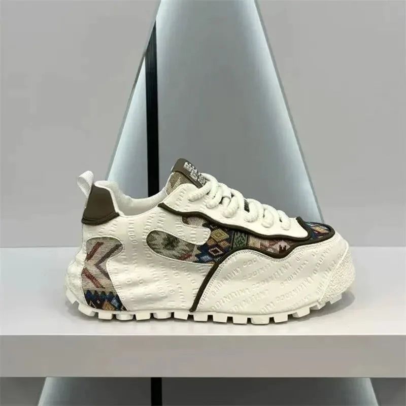 Men's Breathable Platform Casual Sneakers Large Size 39-48