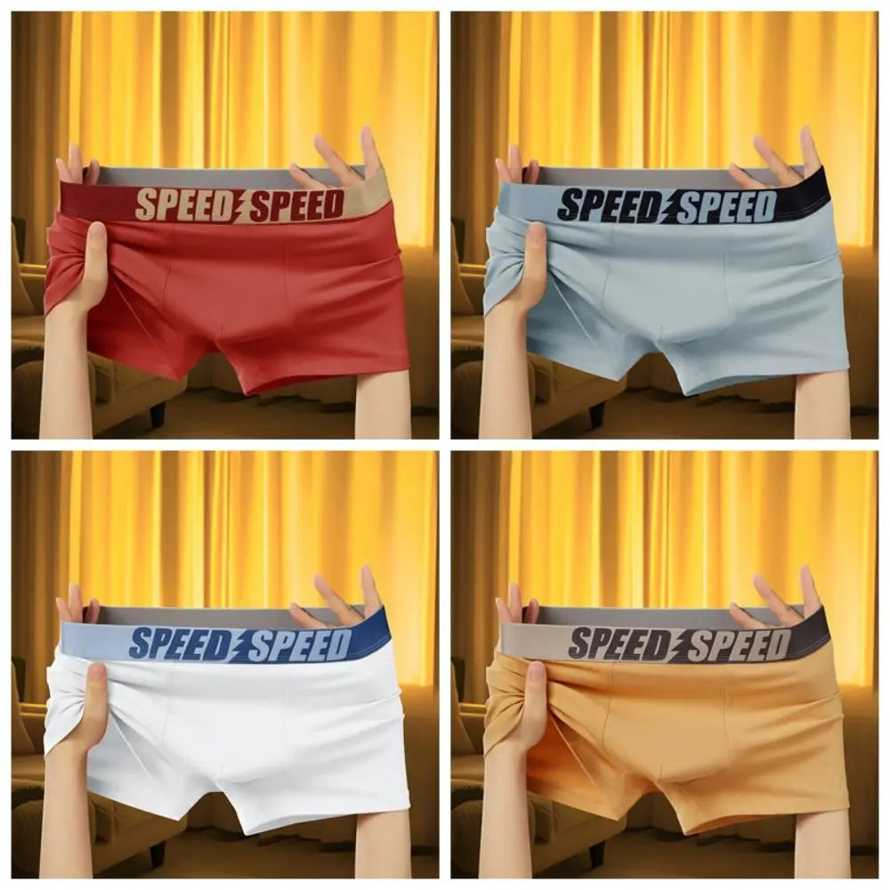 Plus Size Men's Boxer Briefs 3PCS Cotton