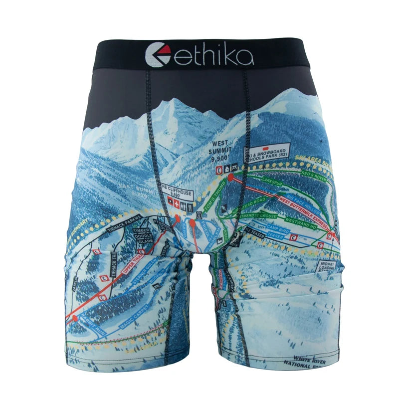 ETHIKA Men Underwear Boxers 1Pcs Breathable Mesh  Swimming Underpants