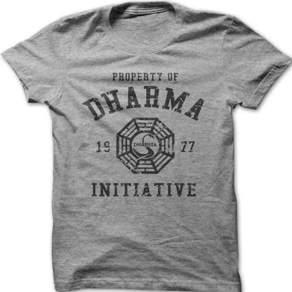 LOST Dharma Initiative 1977 Printed Cotton T-shirt
