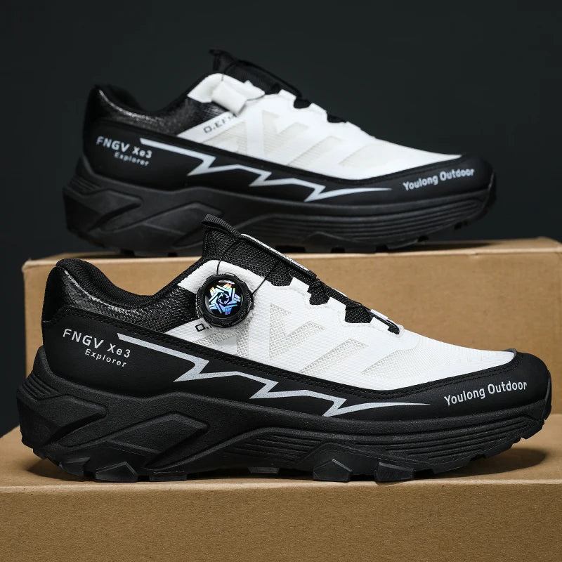 Men's Casual Outdoor Sneakers with Shock-Absorbing Sole