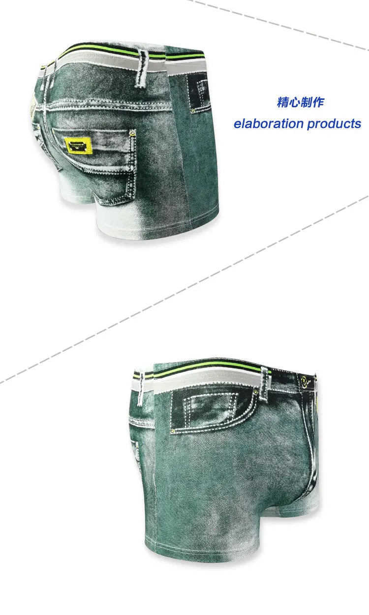 Men's Cotton 3D Print Boxer Shorts