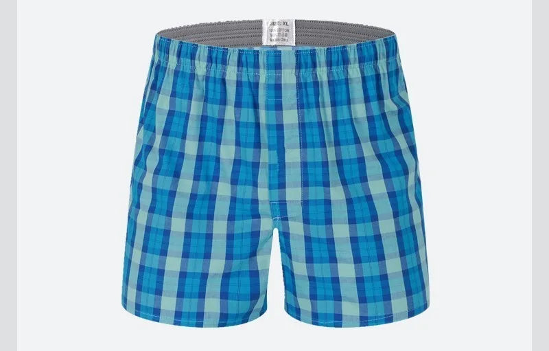 Cotton Classic Checkered Boxer Shorts by FARDLY
