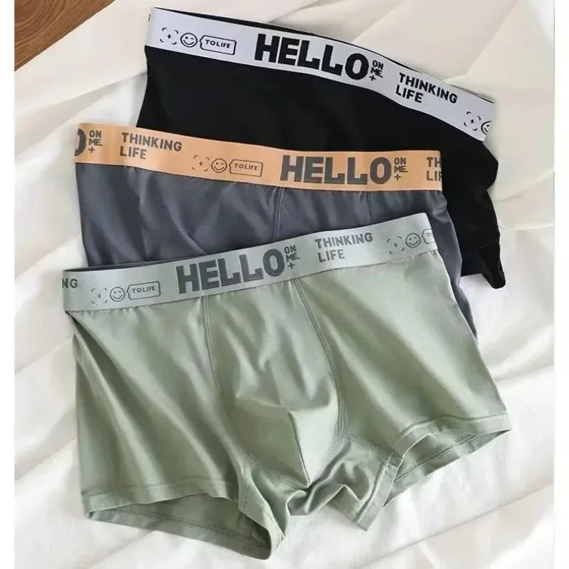 Men's Cotton Boxer Shorts for Summer Sports