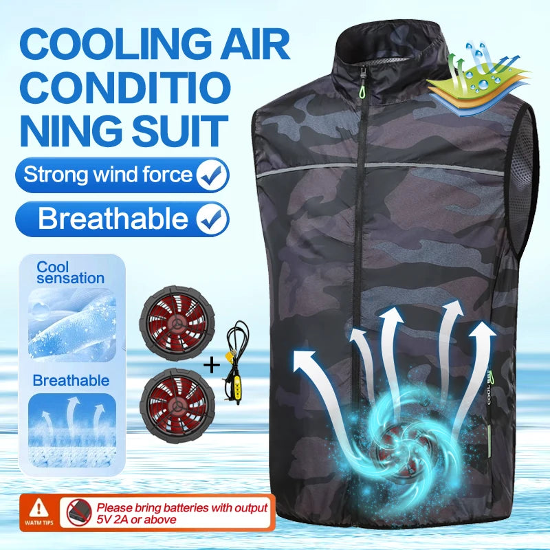 Cooling Fan Vest for Men and Women - Summer Cool Jacket
