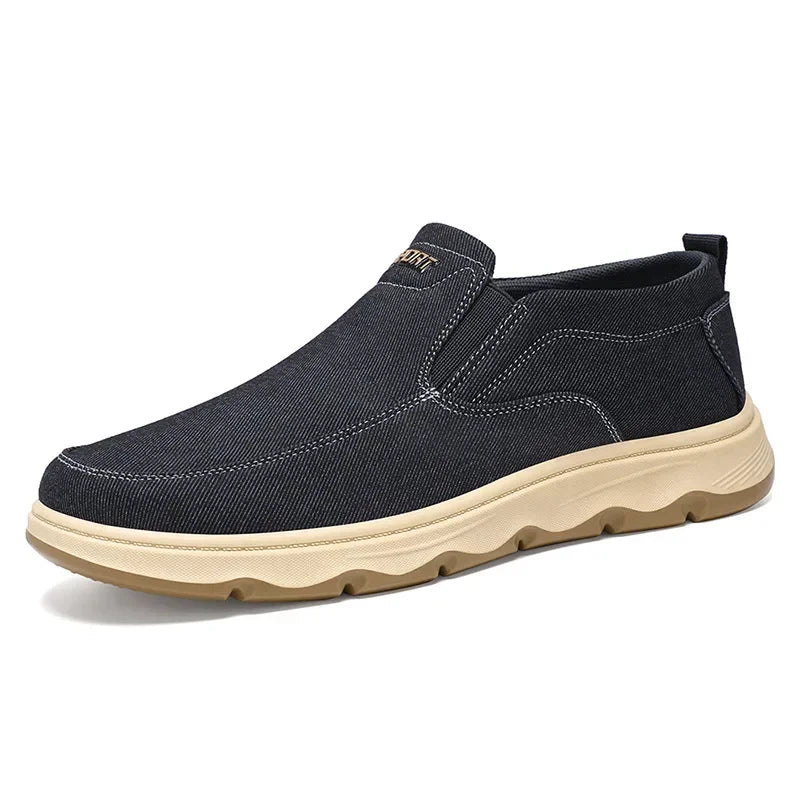 Men's Casual Slip-On Shoes in Canvas and Plastic