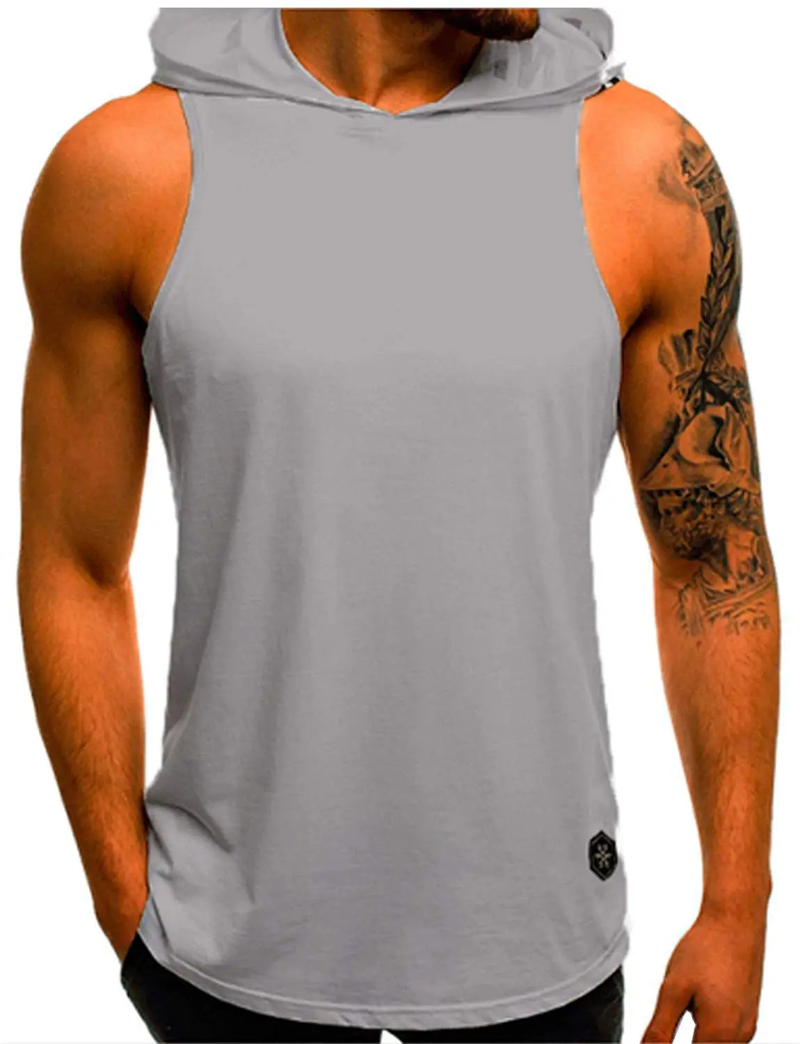 New Fashion Moto Biker Hooded Mens Tank Tops Joggers Summer T Shirt Men Sleeveless Top Fly Cool Street Top Mens Clothes M-3XL