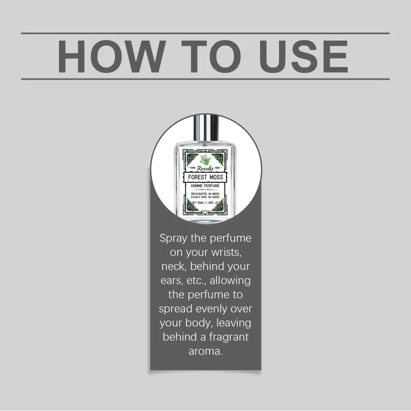 Roxelis Men's Perfume Fresh Forest Cologne 50ml