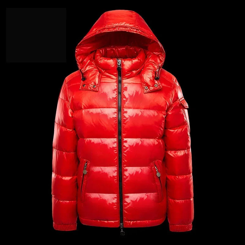 Fashionable Waterproof Short Down Male Lightweight Snow Duck Down Parka Jacket