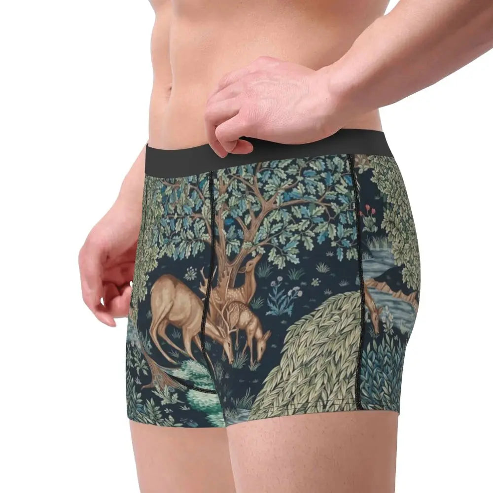 Breathable Cotton Polyester Boxer Shorts for Men