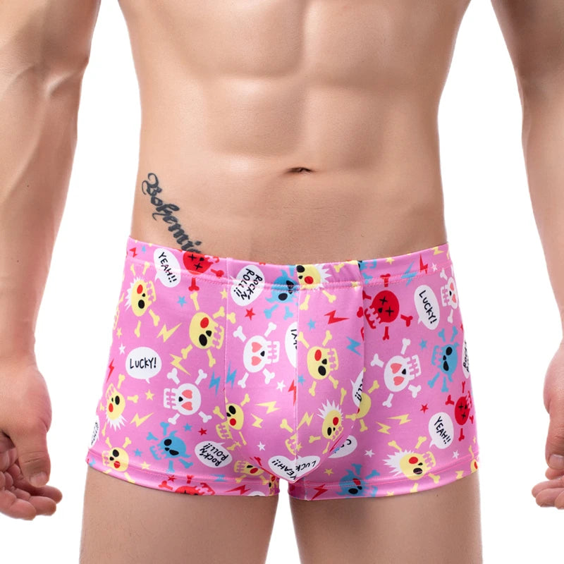 Men's Breathable Boxer Shorts with U Pouch Design