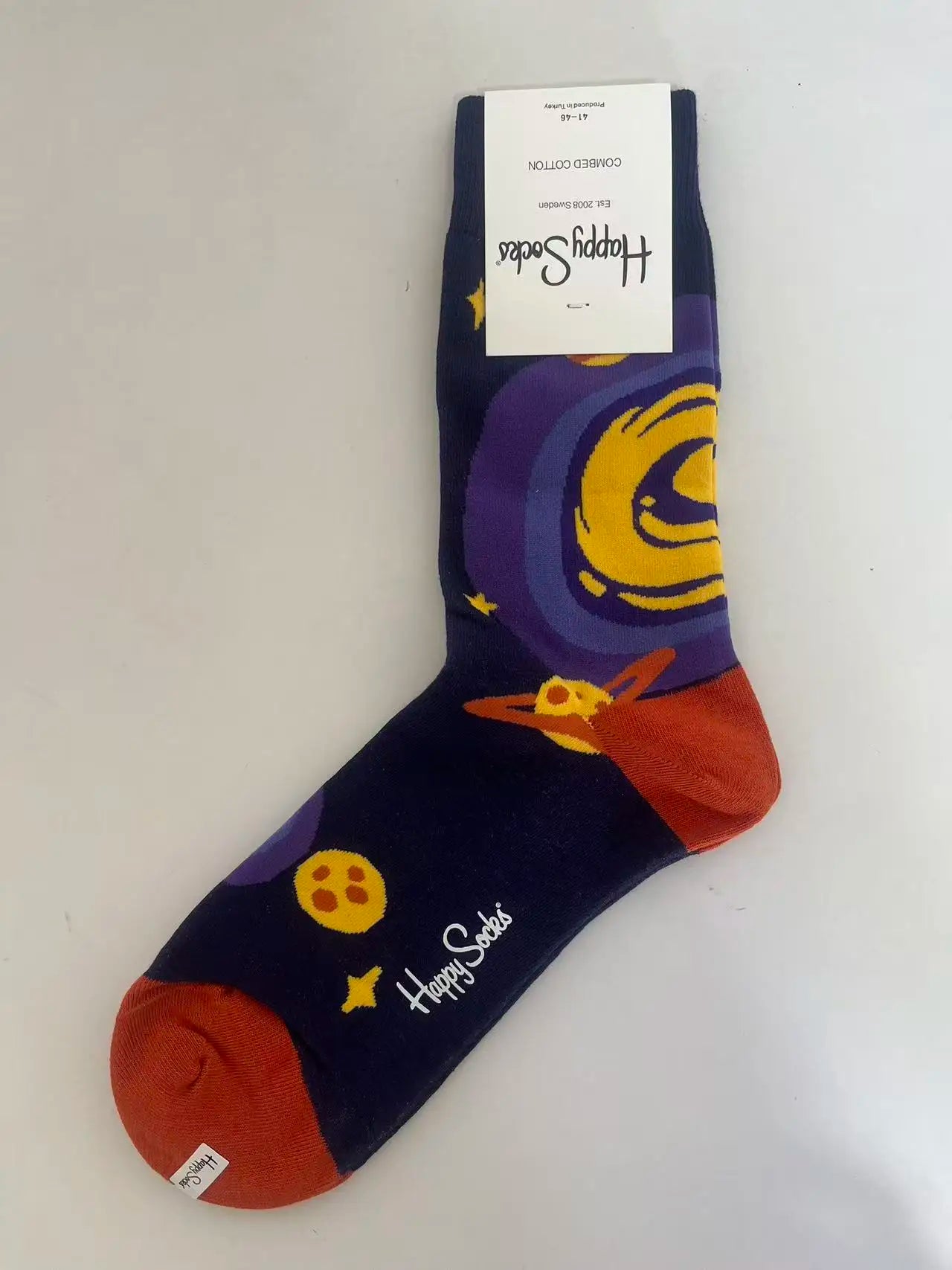 Men's Graphic Print Fun Happy Socks Casual Crew Dress Socks 41-46