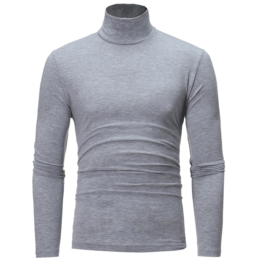 Men's Winter Thermal Shirt High Neck Slim Fit