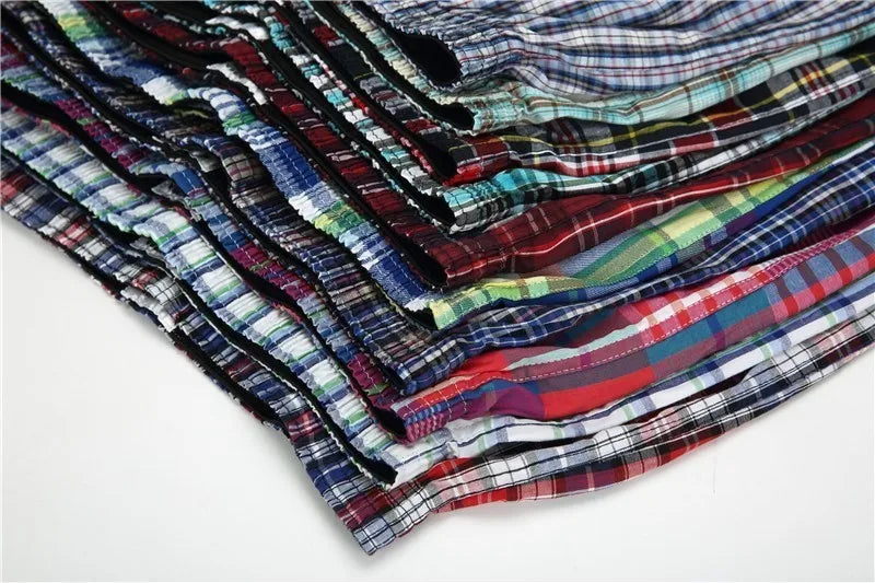 Cotton Classic Checkered Boxer Shorts by FARDLY