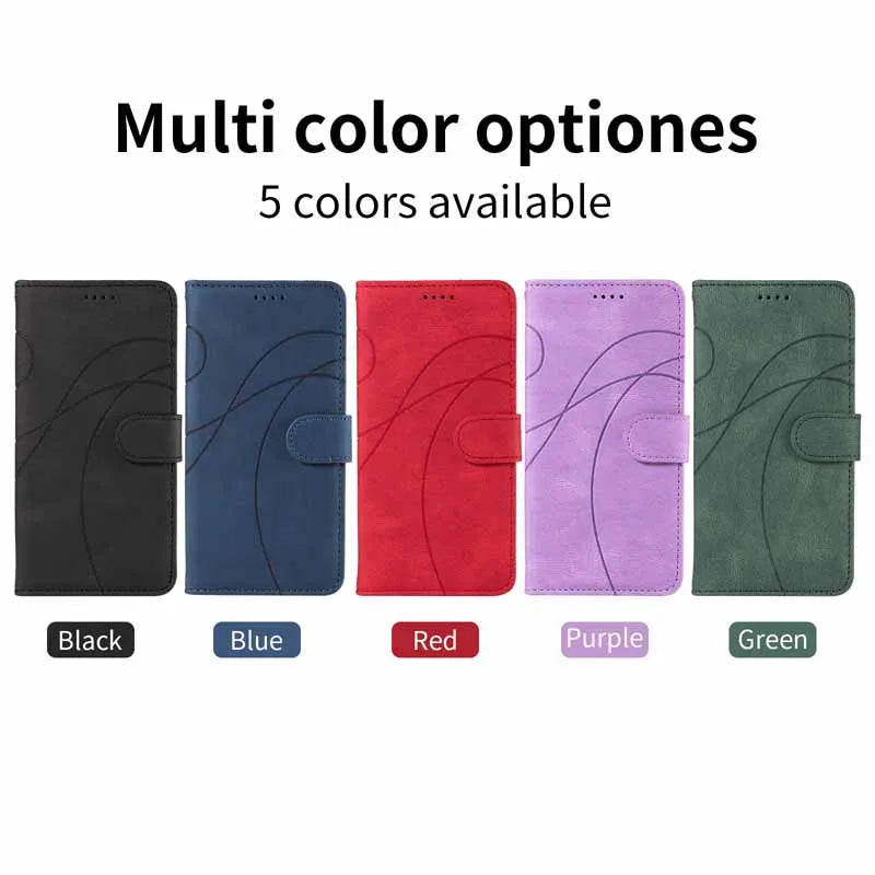 Tsimak Leather Case For Motorola Moto G13 Flip Wallet Phone Cover
