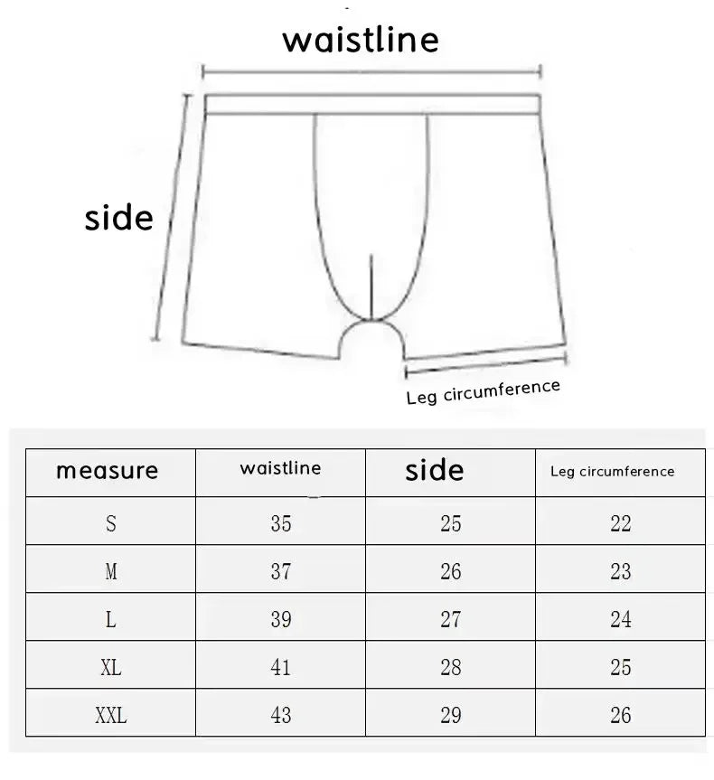 Men's boxer underwear - Interesting and novel underwear - letter printing, soft, breathable underwear and shorts M L XL XXL