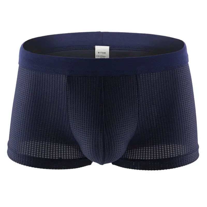 Men's Cotton Boxer Shorts with U-Type Convex Design
