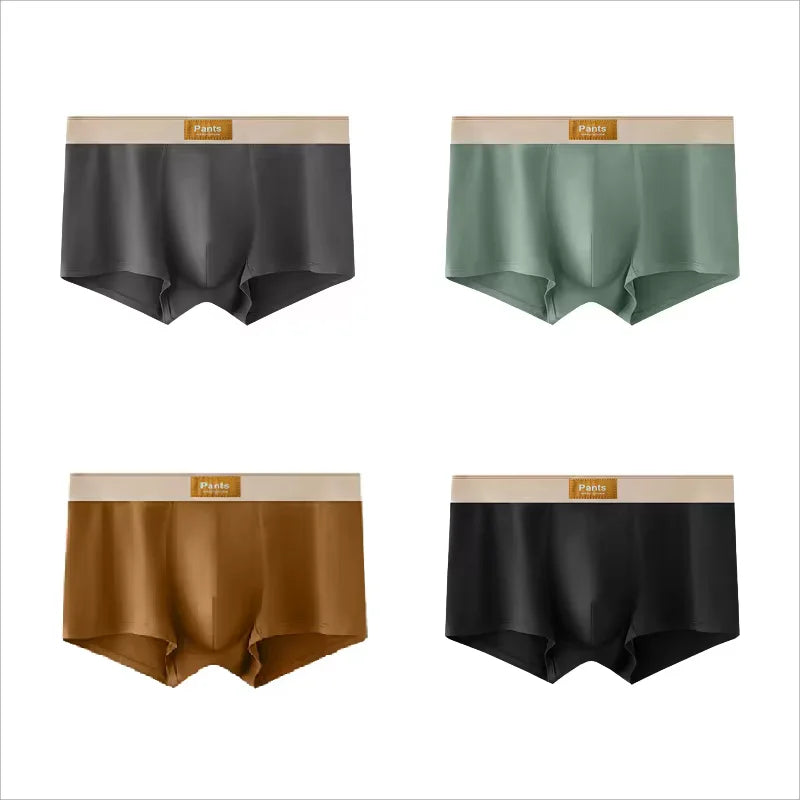 Men's Cotton Boxer Shorts 4 Pack Large Size L-7XL
