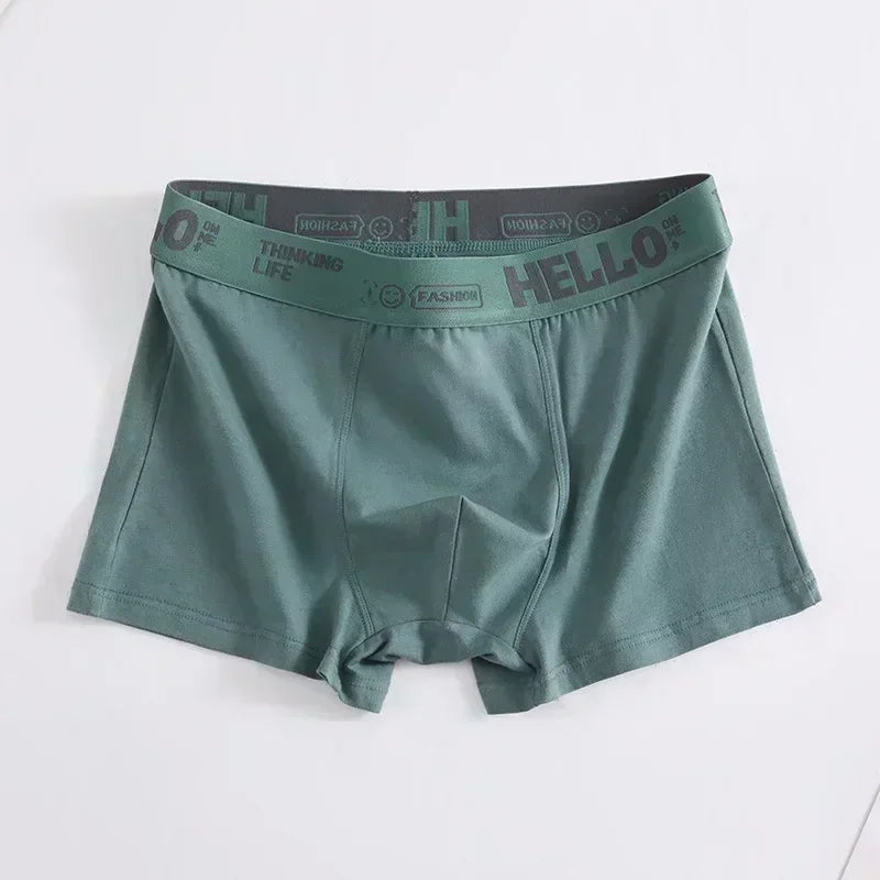 Men's Cotton Boxer Shorts for Summer Sports
