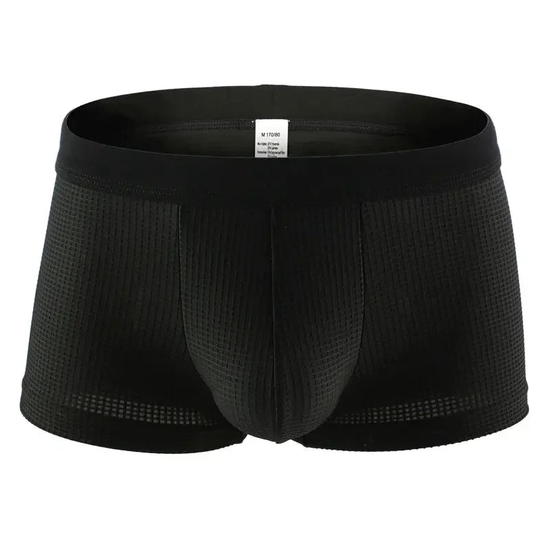 Men's Cotton Boxer Shorts with U-Type Convex Design