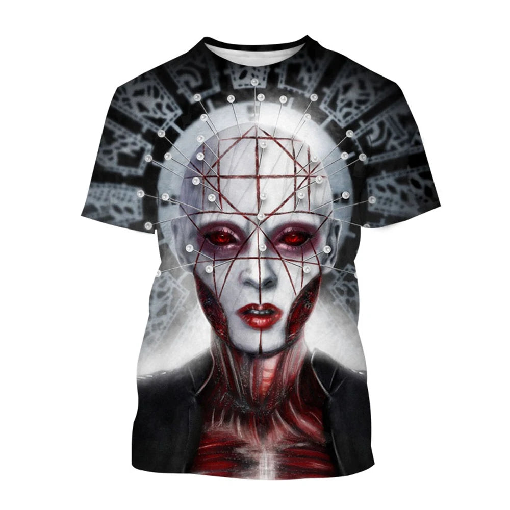 3D Printed Horror Movie Hip-Hop Short Sleeve Shirt