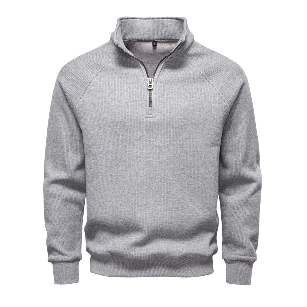 Men's Winter Thermal Cotton Zipper Sweater