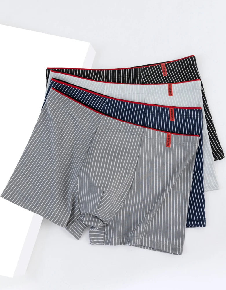 Men's Boxer Shorts Plus Size 4 Pack