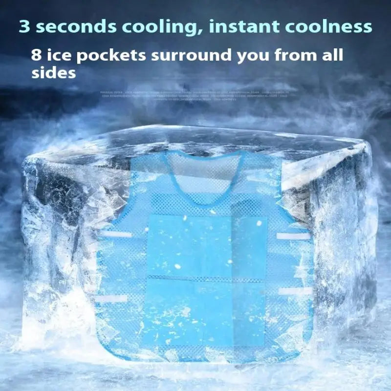 Summer Cooling Vest with Ice Bag Water Cooling System