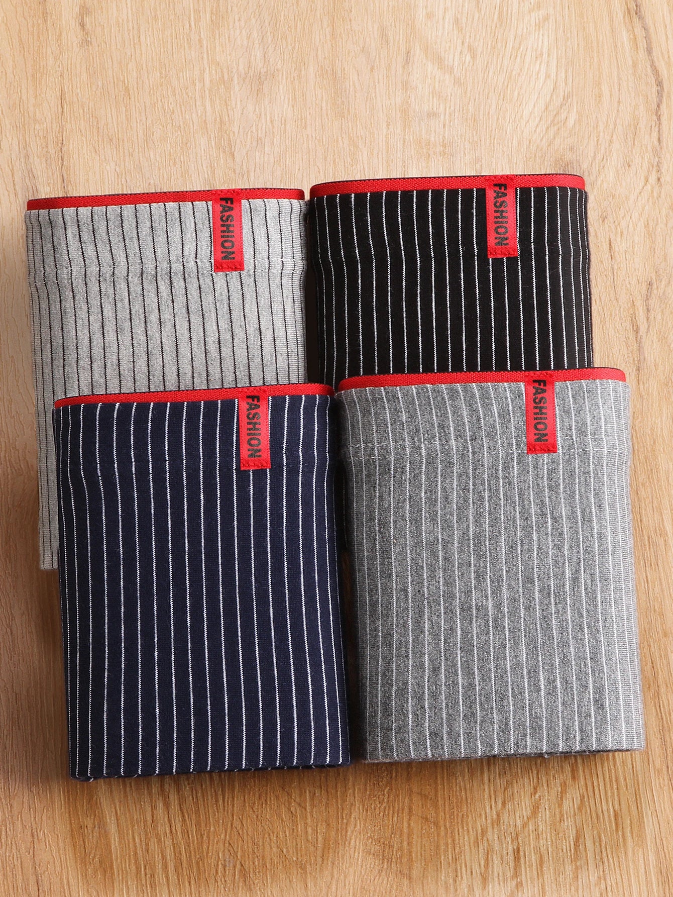 Men's Striped Boxer Shorts, Breathable and Comfortable Underwear