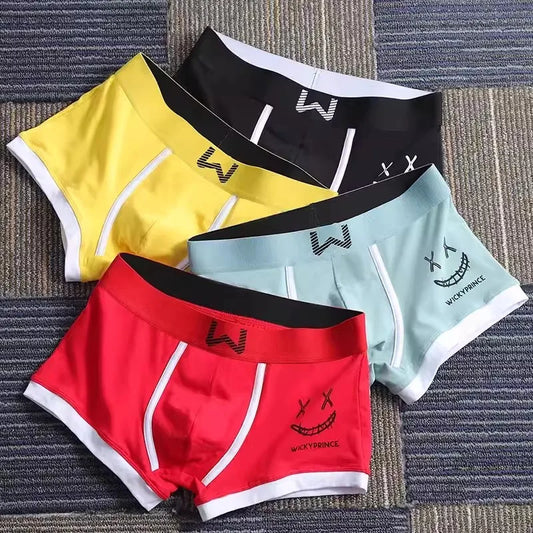 3pcs Men's Underwear Man Underpants Cotton Boxer Shorts