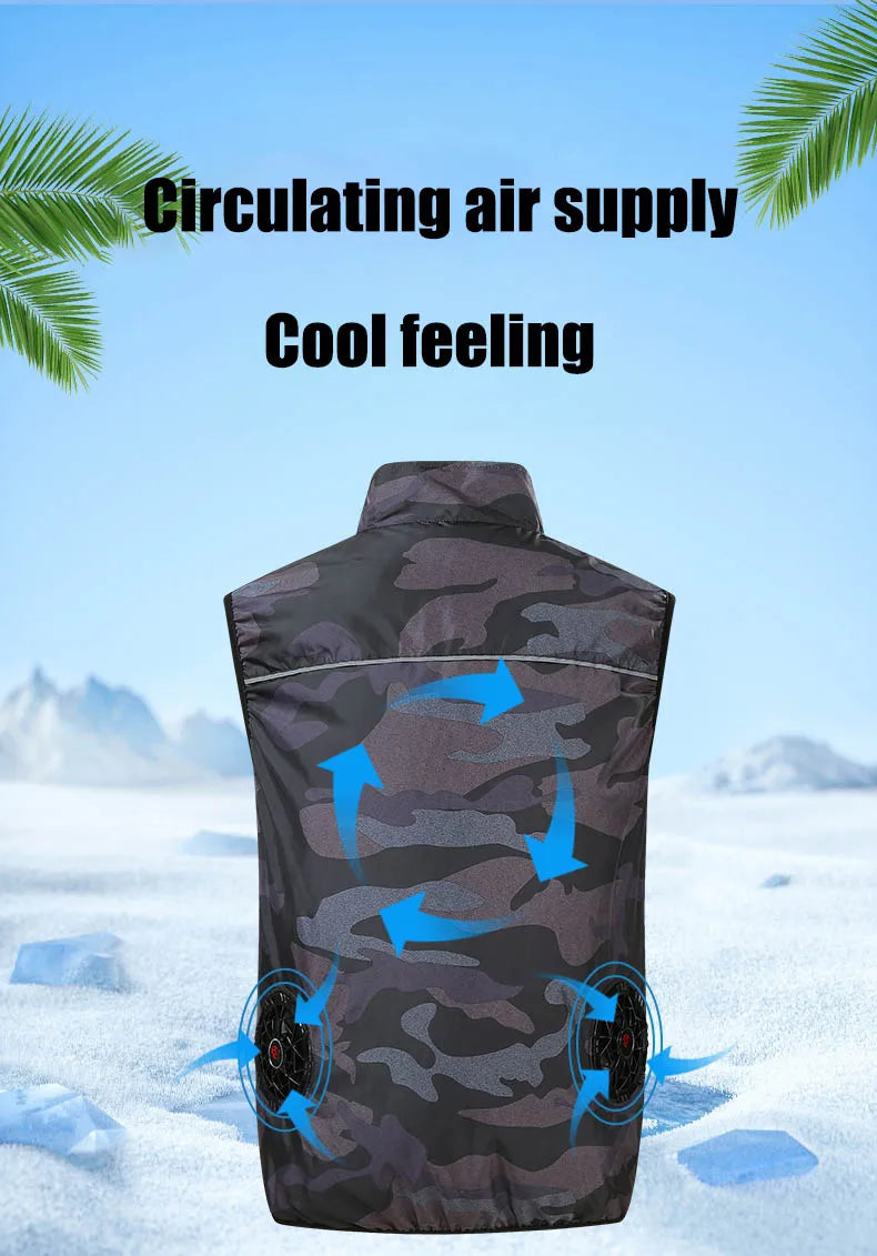 Cooling Fan Vest for Men and Women - Summer Cool Jacket