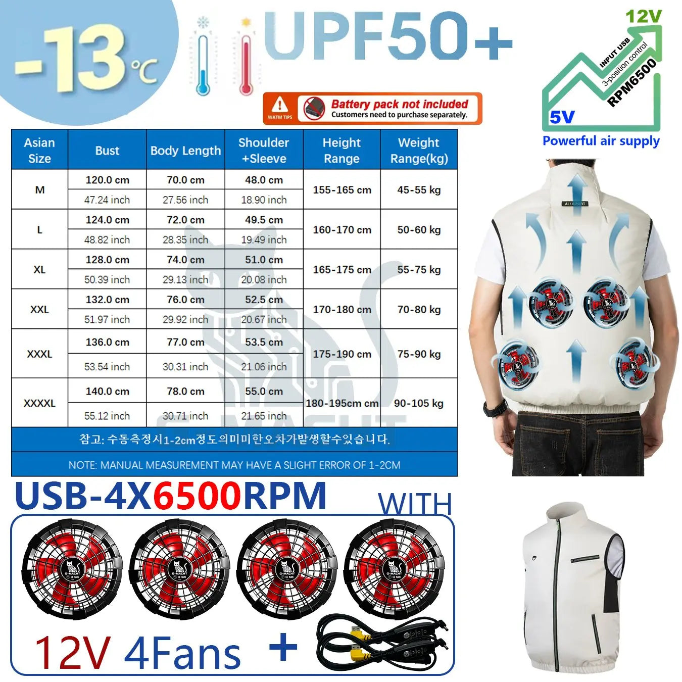 G-MACHT Breathable Cooling Vest for Outdoor Fishing