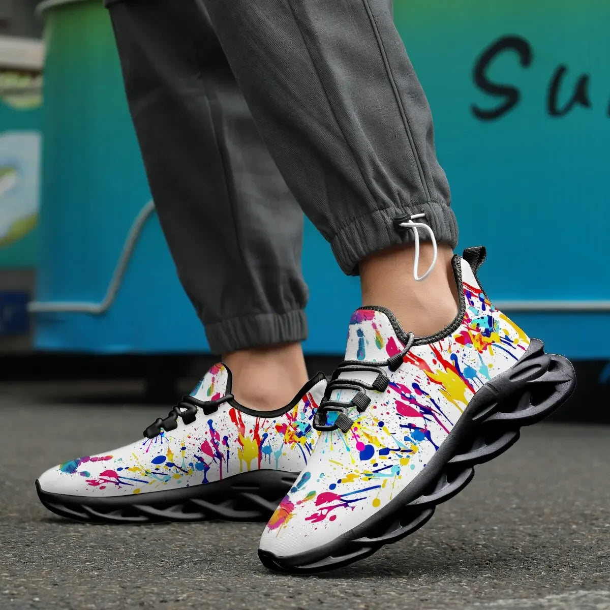 Men's Air Mesh Sports Sneakers for Running and Gym