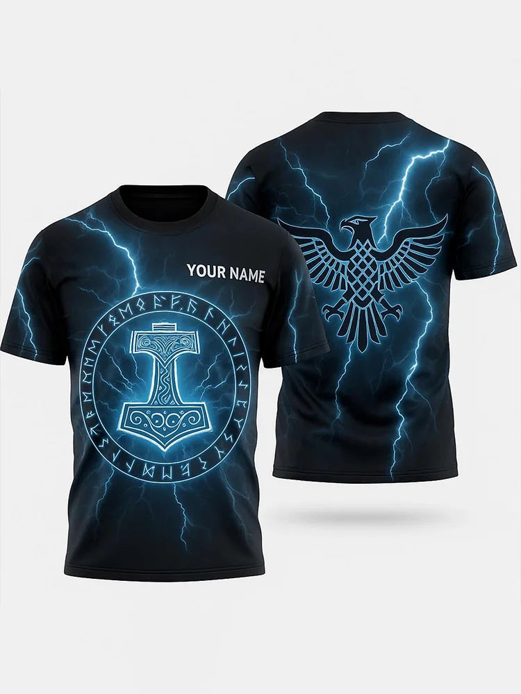 Egyptian Religious Style 3D Anubis Printed Men's Short-sleeved Shirt Outdoor Sports Men's Fitness T-shirt Street Fashion T-shirt