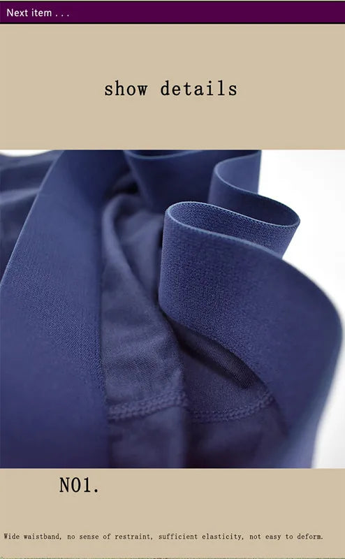 Cotton Boxer Shorts for Men - Middle Waist U Convex