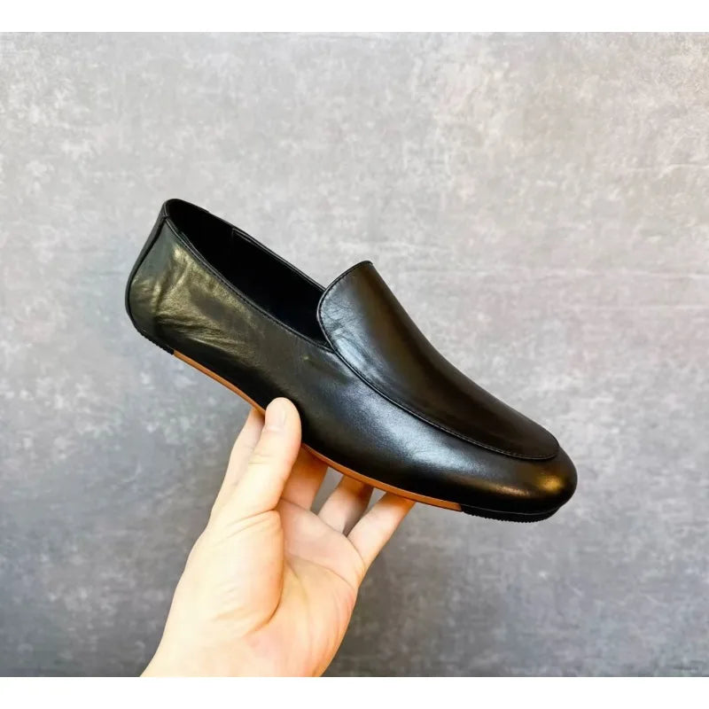 Men's Genuine Leather Casual Loafers for Daily Use