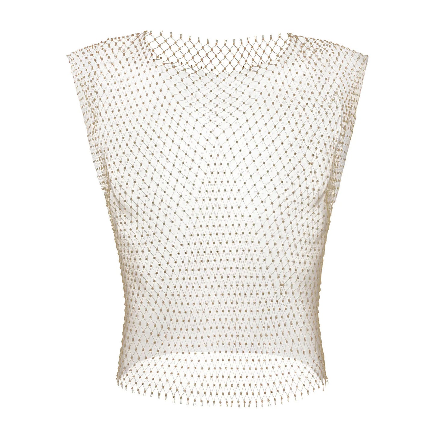 2026 New Men's Sexy Tank Tops Fishnet Rhinestone Shiny Hollow Vest Man Mesh See-Through Sleeveless T-Shirt Transparent Clothing