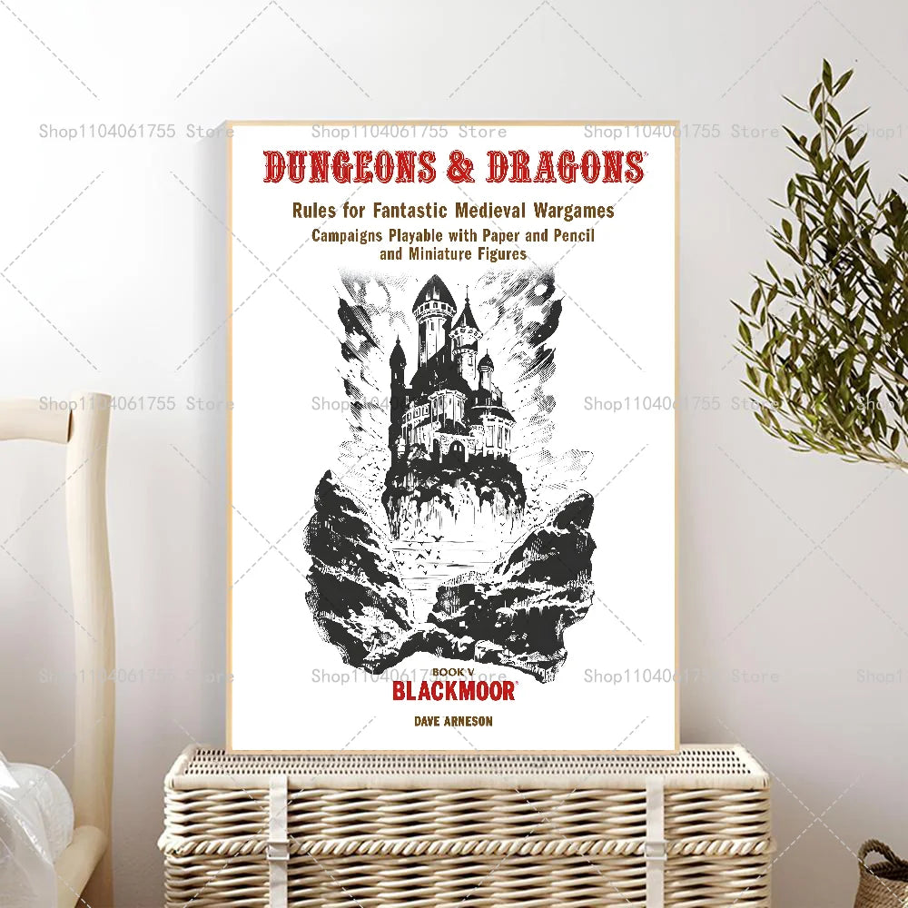 1PC Role playing Games Dungeons & Dragons Poster Self-adhesive Art Waterproof Paper