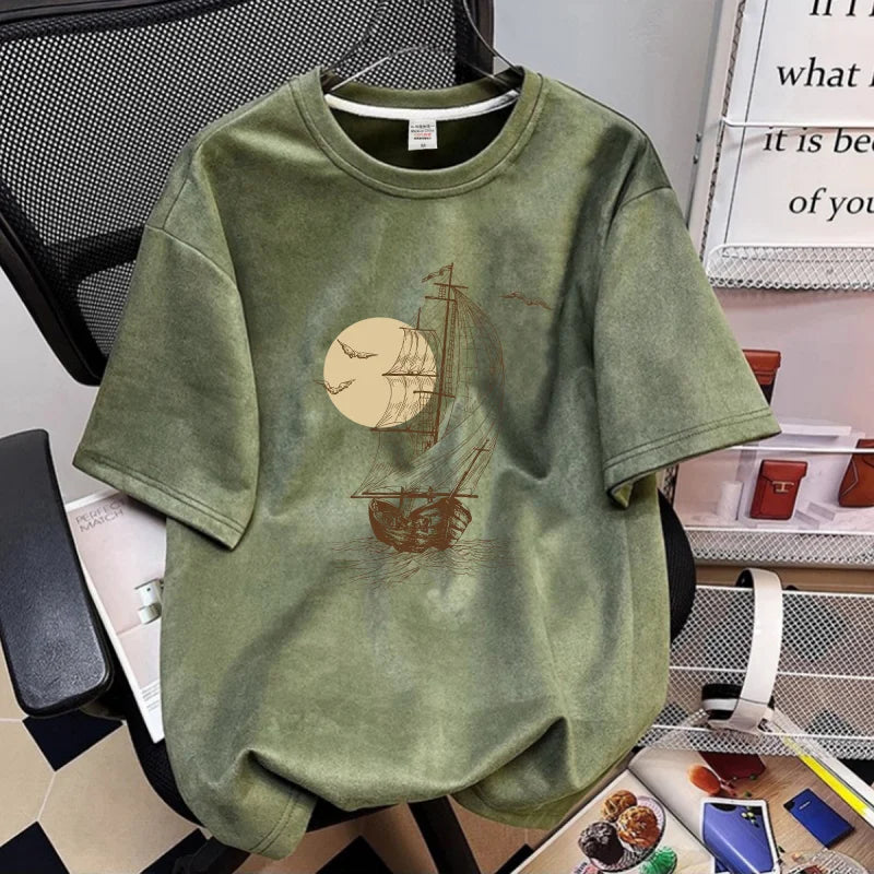 Men's Graphic Printed Short Sleeve T-Shirt