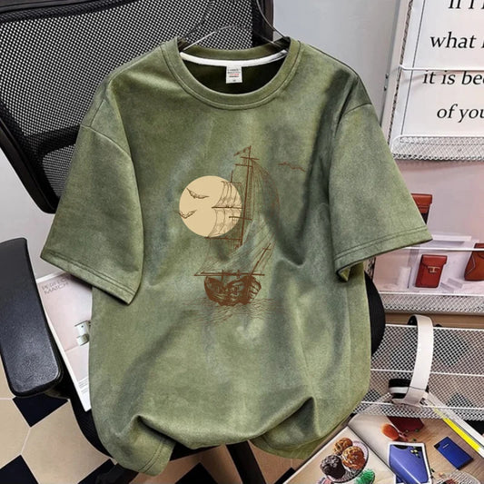 Men's Graphic Printed Short Sleeve T-Shirt