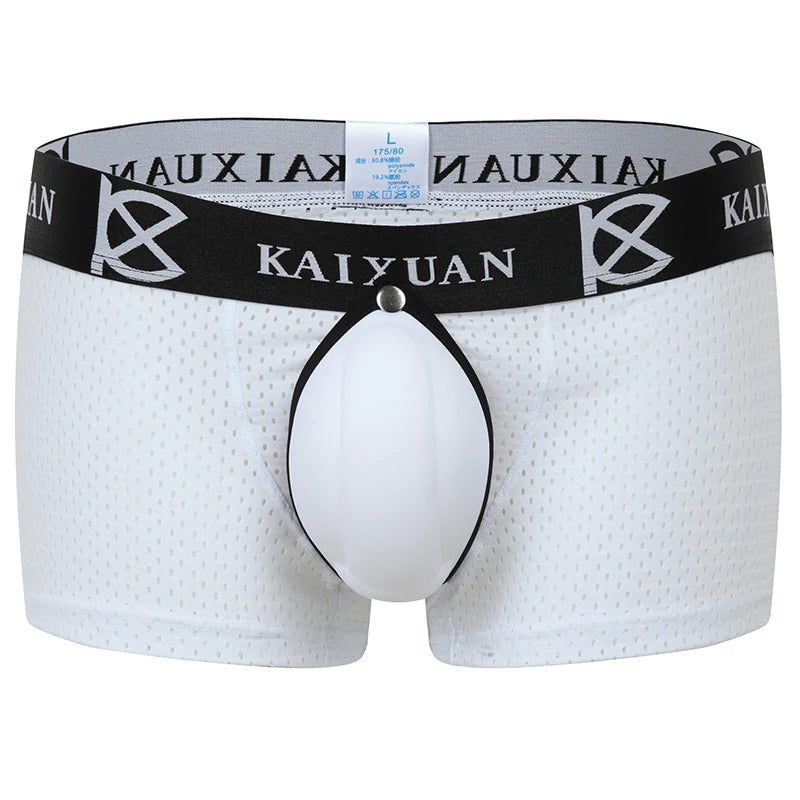 Men's Boxer Shorts with Removable Front Pad