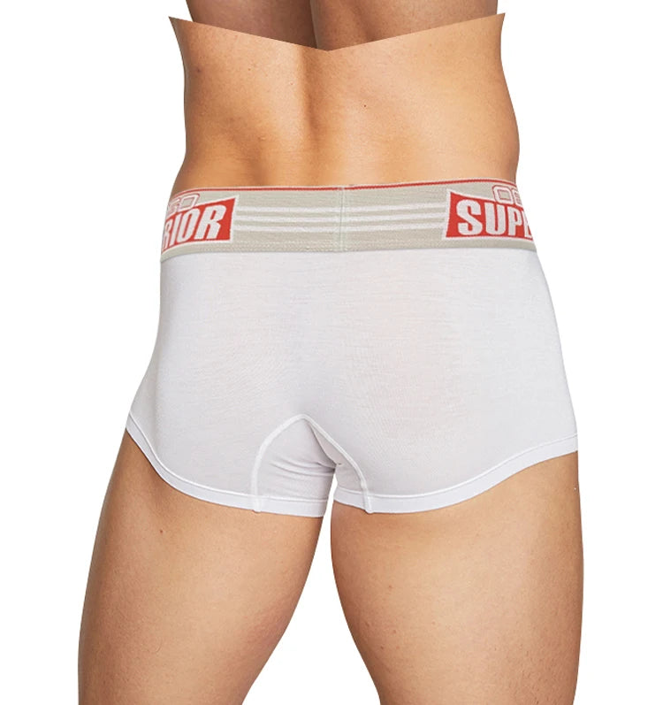 ORLVS Men's Cotton Boxer Shorts with Pouch