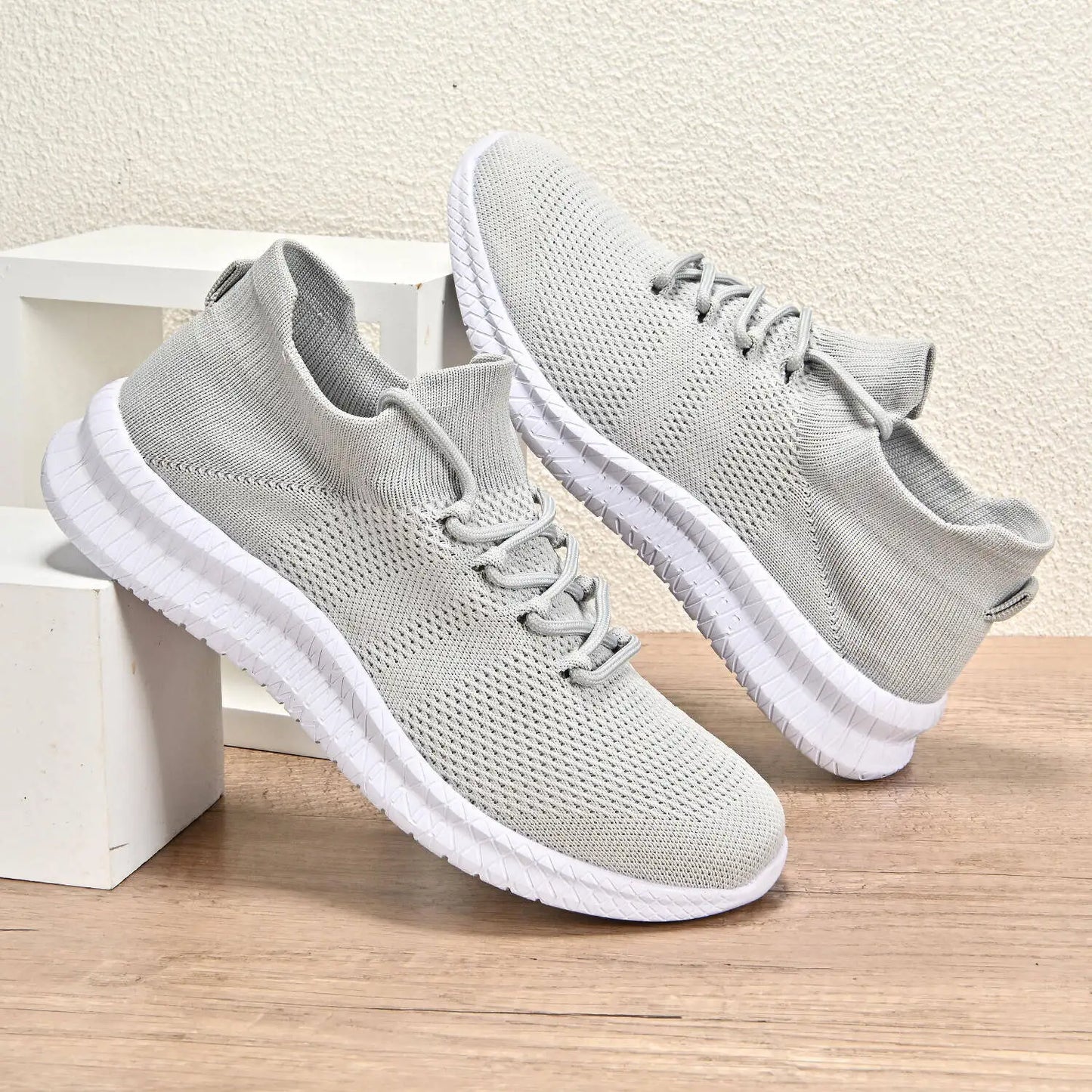 Men's Slip-On Sneakers Breathable Soft Sole Casual Shoes