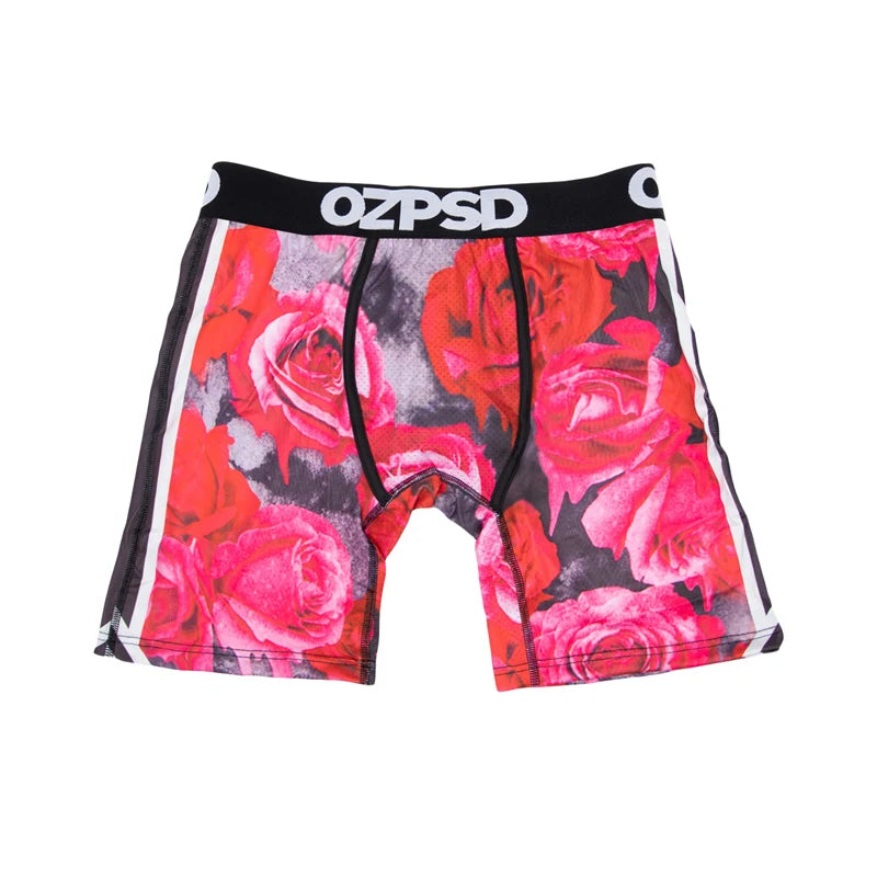 OZPSD Brand 1Pcs Men Underwear Boxers Breathable Swimming Sexy Man Underpants S-2XL Men's